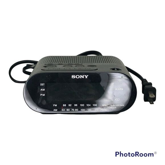 Vintage Sony Dream Machine Clock Radio Black Plug-In Battery Backup - Picture 2 of 7